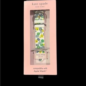 Kate Spade Floral Silicone Watch Band - Blue and Yellow